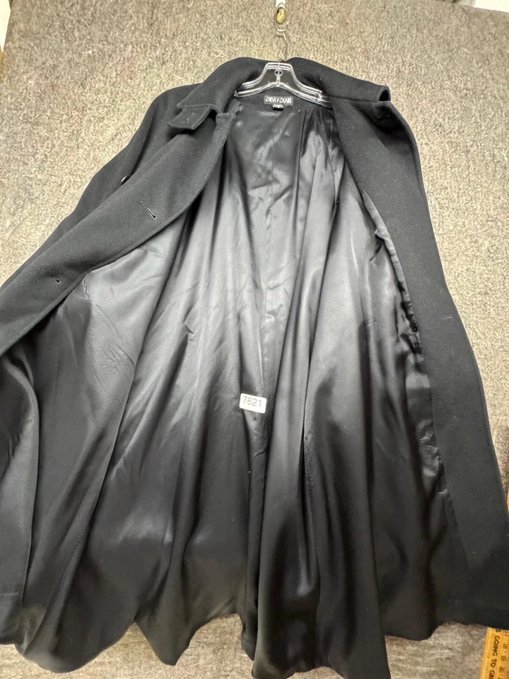 Steve by Searle Women’s Coat Alpaca Wool Black Long Overcoat Size 2 Made in USA - Image 2 of 4