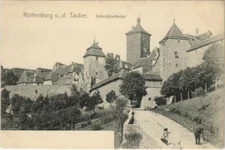 Old postcard AK Rothenburg Kobolzellertor GERMANY (1076932)