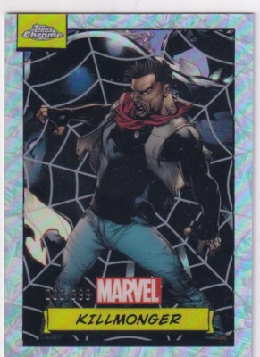 Topps Marvel Chrome 2024 No. 16 Killmonger Spider-Web Refractor 3/399