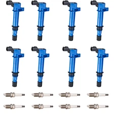 Spark Plug + Energy Ignition Coil For Dodge Jeep Ram Grand Cherokee