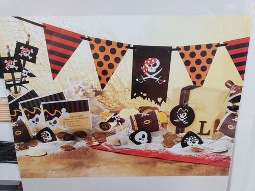 NUOVO Stampin' Up Pirate Party Kit Inviti Striscione Toppe Occhi Forzieri Carta Fa 8 - Foto 3 di 6