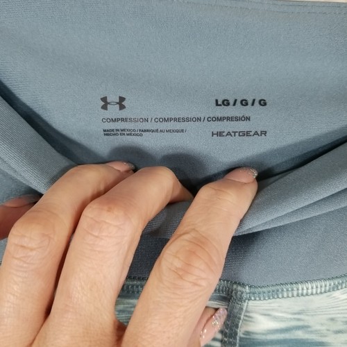 UNDER ARMOUR Women's Compression High-Rise Ankle Leggings Seaglass Large NWT - Picture 7 of 12