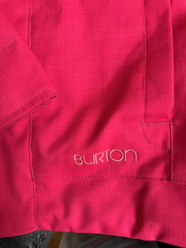 Jaqueta Burton Juniors rosa quente com capuz esqui snowboard zíper completo falha interna tamanho G - Imagem 2 de 4
