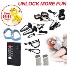 Anal-Plug-Butt-Penis-E-Stim-Ring-Cock Flirting Shock G-Spot Stimulation Sex-Toy