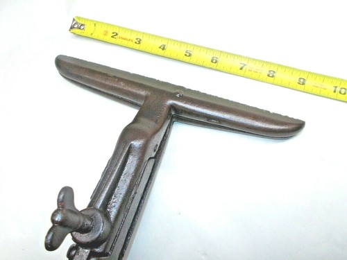 Tornillo de sierra, tornillo de afilar giratorio de hierro fundido vintage, mordazas de 9-1/4" de ancho - Imagen 2 de 8