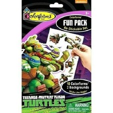 New TEENAGE MUTANT NINJA TURTLES Colorforms Fun Pack Retro Toys TMNT Toys