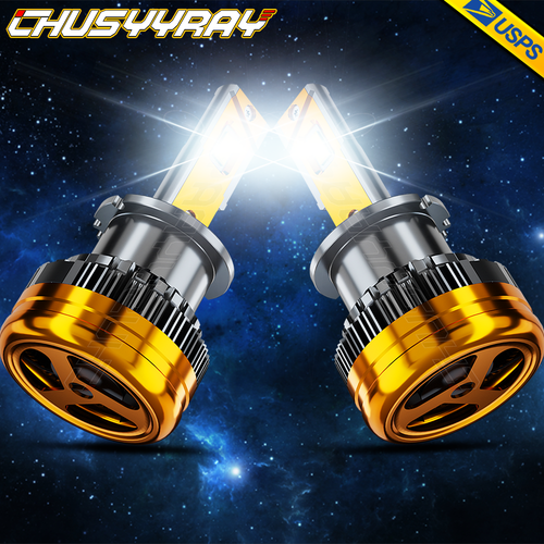 For Lexus LS430 2004 2005 2006 LED Headlight Hi/Low + LED Fog Light Bulbs 6000K - Picture 8 of 24