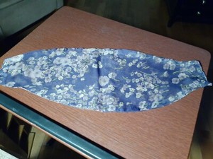 Magnetic Neck Scarf Cowl purple floral