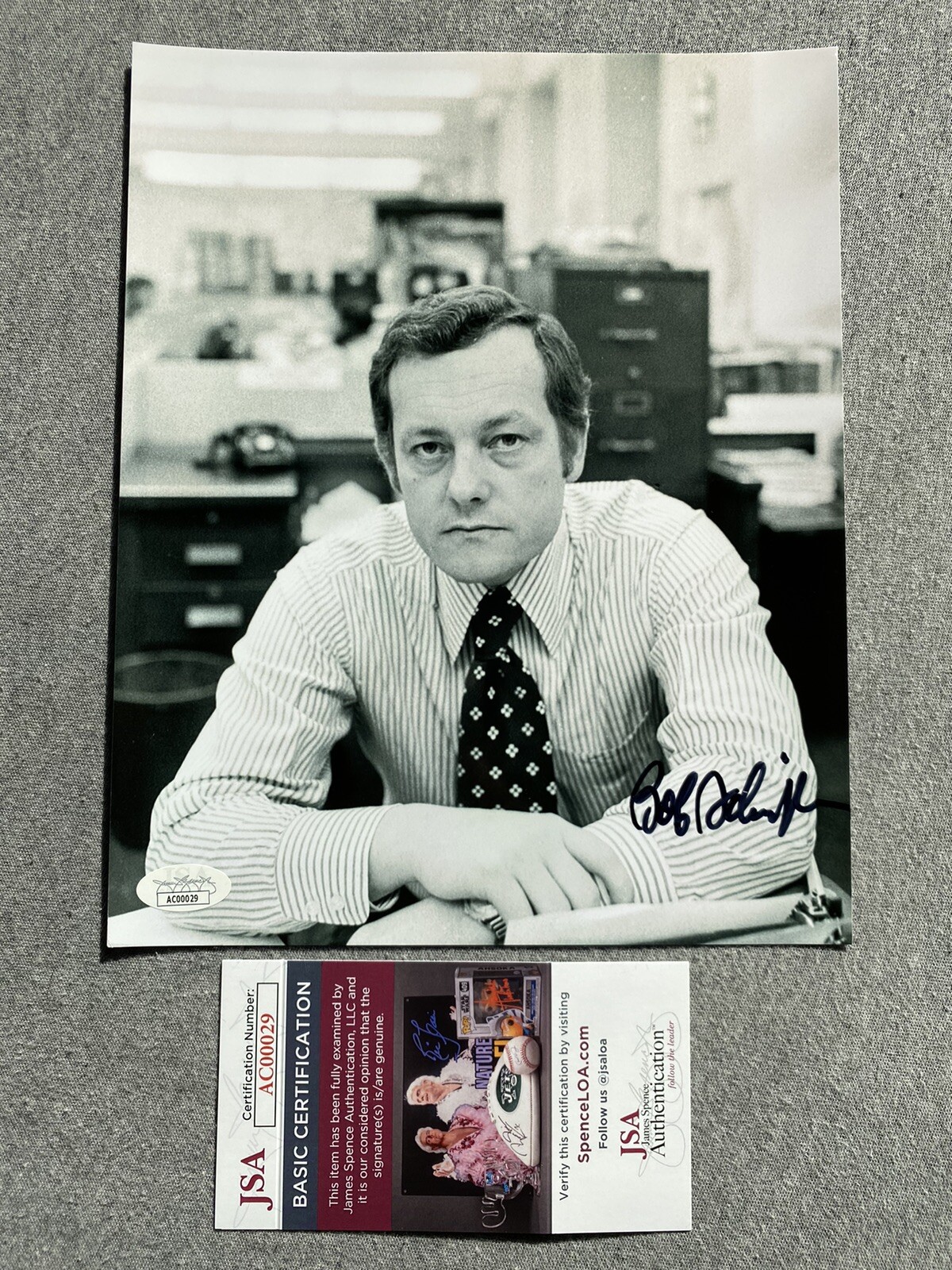 Bob Schieffer Autographed Signed U.S. Presidential Moderator 8x10 Portrait Photo JSA AC00029 