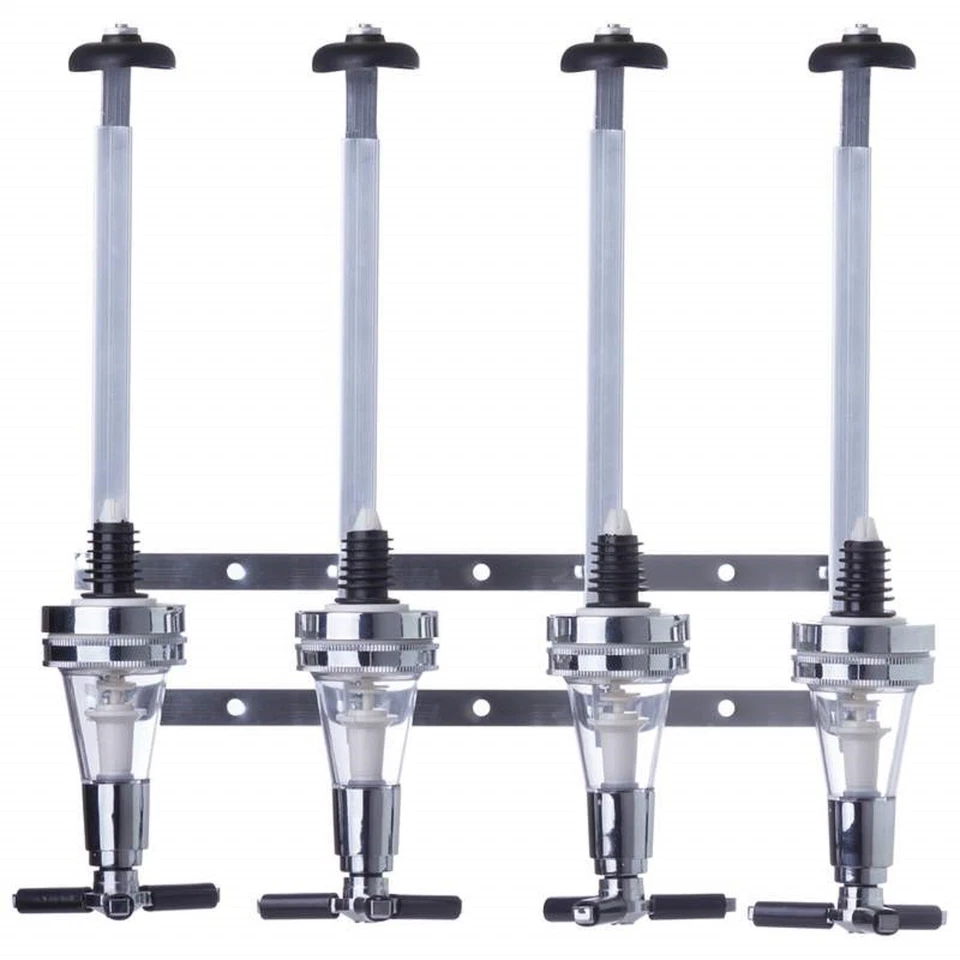 Dispensador de licor de 4 botellas Wyndham House™ montaje en pared o gabinete Foto 3 de 4