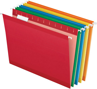 Carpetas Colgantes Reforzadas Tamano Carta Colores Surtidos Corte De1/5 Pestanas