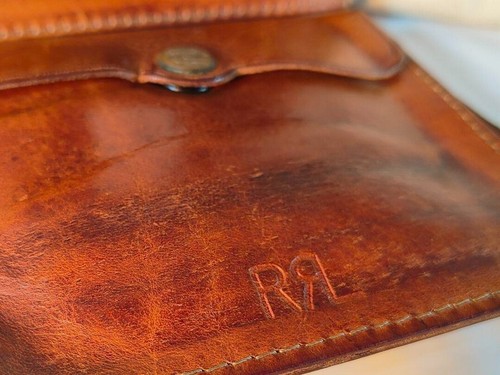 RRL RALPH LAUREN men's high-quality concho wallet thick genuine leather USED - Picture 5 of 20