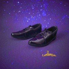 1/4MSD 1/3SD BJD Shoes Pointed-toe Lace-up Suit Shoes Bright Black / White / Red