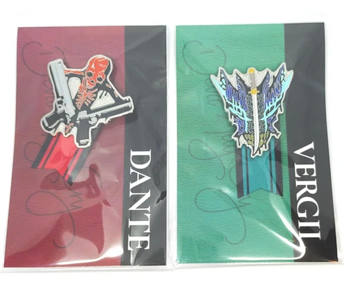 Devil May Cry 5 Dante Vergil set Character Emblem Brooch DMC5 Capcom Store Japan