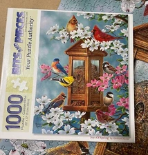 Bits & Pieces - Joys of Spring - 1000 pcs - Birds Feeder - Complete - Challenge