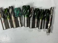 Various HSS End Mills 10 PCs. 3/4-1.25 Dia. Name Brands From USA