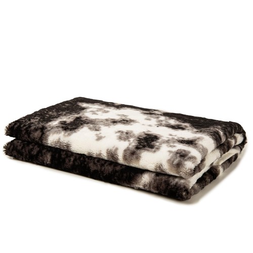 2.6x4.1 Faux Cowhide Rug Western Black and White Cow Print Carpet - Picture 7 of 7