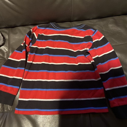 BOYS TOUGHSKINS MULTI COLORED THERMAL SHIRT SIZE 4 - Picture 3 of 3