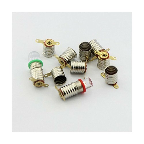 10 Pcs E10 Screw 3V 4.5V 6V 12V 24V Spot Led Bulb Light Lamps DC12V Warm White - Picture 5 of 6
