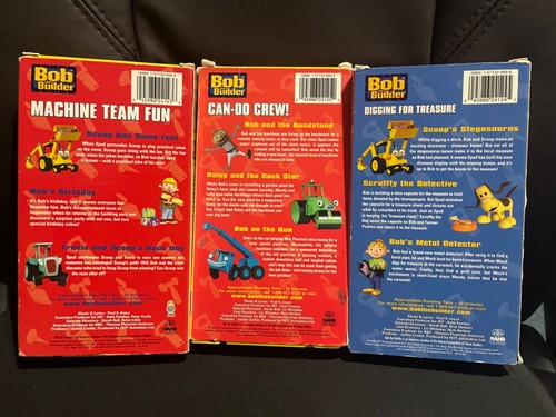 (3) Bob The Builder vhs Can-Do Crew! Read Description - Picture 2 of 2