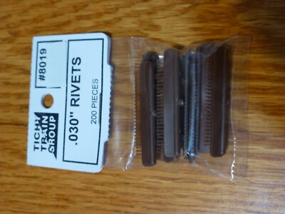 Tichy Train Group HO Scale Rivet Heads - .030 Diameter, Rust Color, Package Of 200
