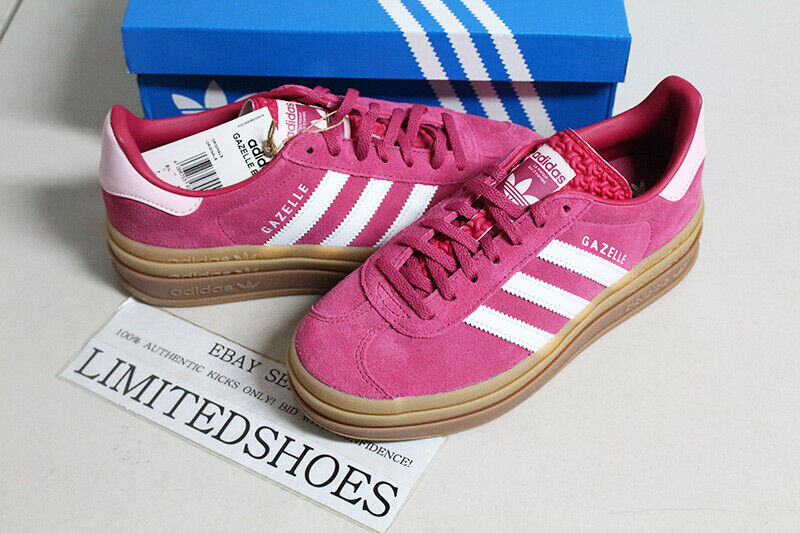 W Adidas Gazelle Bold Wild Pink Cloud White Clear Pink W Adidas Gazelle Bold Wild Pink Cloud White Clear Pink