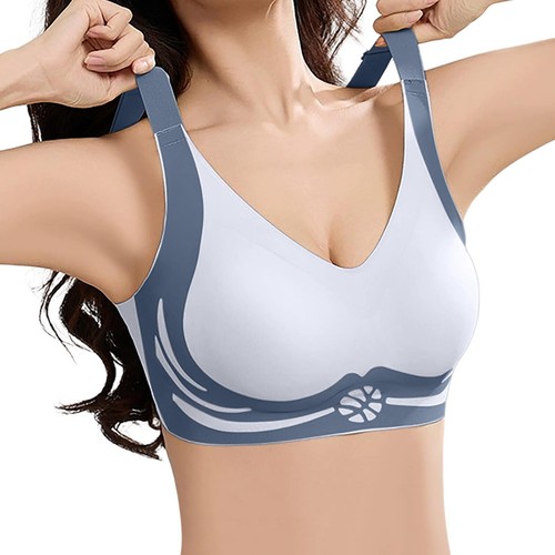 Women's Seamless Push Up Sag Underwire Bra Comfortable Close Breast Sports Bra - Picture 3 of 31