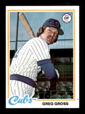 1978 Baseball Topps Greg Gross Chicago Cubs #397