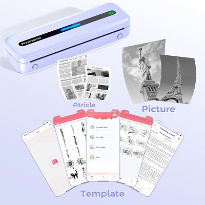 Phomemo M832 Portable Printer [Upgrade] Portable Printer Wireless for Travel lot