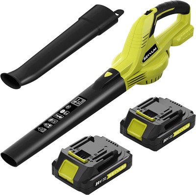  Battery Powered Leaf Blower Lightweight for Snow Blowing & Yard Cleaning