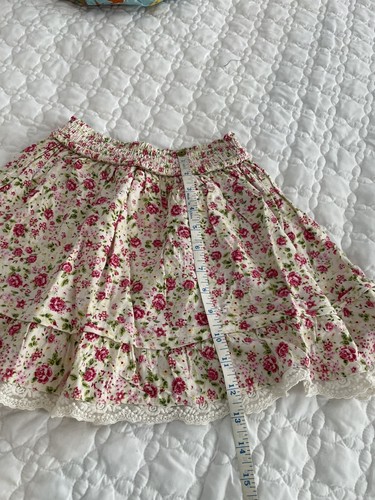 MATILDA JANE Pink Floral Skirt Size 8 - Picture 2 of 6