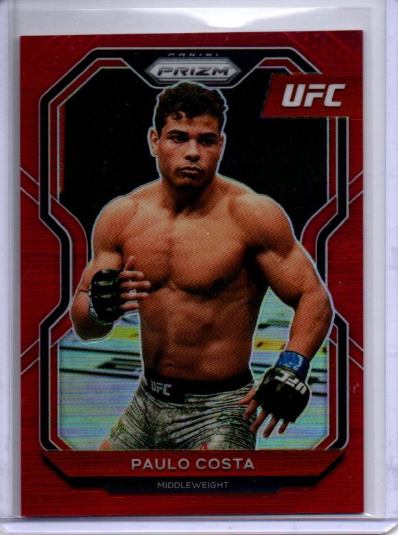 PAULO COSTA 2021 PANINI PRIZM UFC RED PRIZM #D 54/275