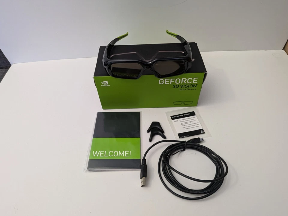 NVidia GeForce 3D Vision 额外眼镜 - 型号 P701 - 二手 — 第 2/4 张图片