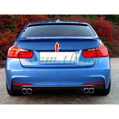 Unpainted ABS 2012-2018 Fit For BMW F30 F80 3-Series A Style Rear Trunk Spoiler - Picture 4 of 6