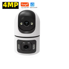 4K 8MP Tuya Wifi Indoor Smart Camera UHD Dual Screen Lens Infrared Night Vision