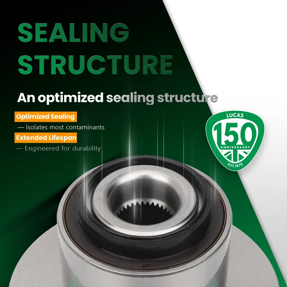 Par Lucas: 2 cojinetes de cubo de rueda delantera izquierda derecha nuevos para Volvo V50 C70 C30 S40 Foto 3 de 4