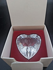 SWAROVSKI CRYSTAL HEART CLEAR (1996 SCS Gift) - 199130 - MINT - Boxed