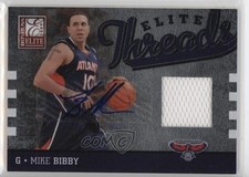 2009-10 Donruss Elite Elite Threads Auto /25 Mike Bibby #2 Auto 1l8x
