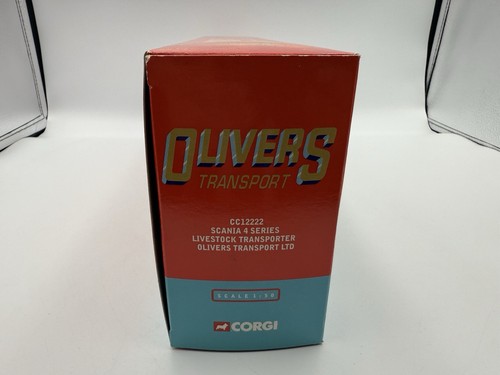 Trasportatore bestiame 1:50 Corgi Scania serie 4 olive CC12222 - con scatola - Foto 9 di 13