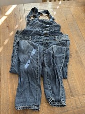 Cat  Jack Girls Denim Overalls XL 14/16 Stretch Straight Leg Adjustable Strap