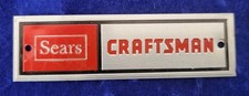 Sears Craftsman Badge-emblem-logo-nameplate From A 1985 Cabinet 3.5 X 1 Sears Craftsman Badge-emblem-logo-nameplate From A 1985 Cabinet 3.5 X 1