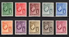 ÎLES VIERGES 1938 SC#'s 76-85 MH