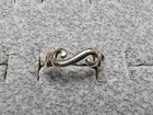 GRANDMA GRABE'S BEAUTIFUL VINTAGE 925 STERLING SILVER OPEN BACK 1.5G RING SIZE 3