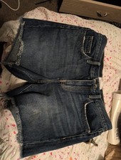 Current/Elliott Boyfriend Denim Shorts 26 Size 7 Dark Denim