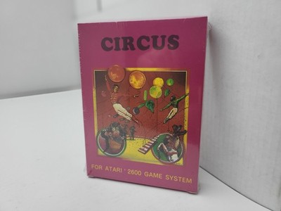 NEW SEALED CIRCUS PINK BOX GAME FOR PAL ATARI 7800 + 2600 + PLUS  RETRON 77 #E4