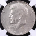 1968-D Kennedy Half Dollar NGC Brilliant UNC Vegas Strip Hoard 40% Silver