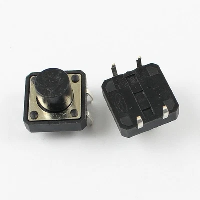 UNMARKEED/GENERIC 10Pcs Momentary Tactile Tact Push Button Switch 4 Pin DIP 12x12x8.5mm