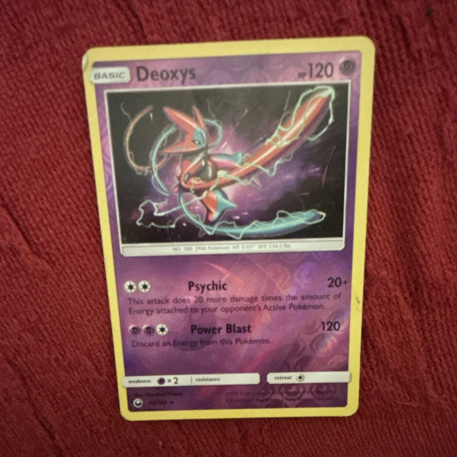 Pokémon Deoxys SM-Celestial Storm 67/168 Holo Rare Reverse Holo Basic 120HP