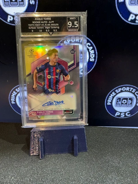 Pablo Torre  Graded Slab Auto  £1 Start EBAY LIVE AUCTIONS