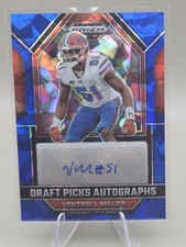 2023 Prizm Draft Picks Ventrell Miller #DPA-VEM Blue Ice Prizm Auto 62/75 Gators